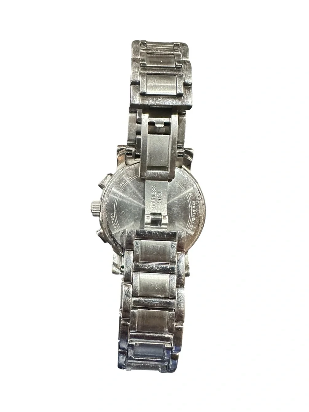 Bulova Stainless Steel 16 Diamond Chronograph Bracelet Watch